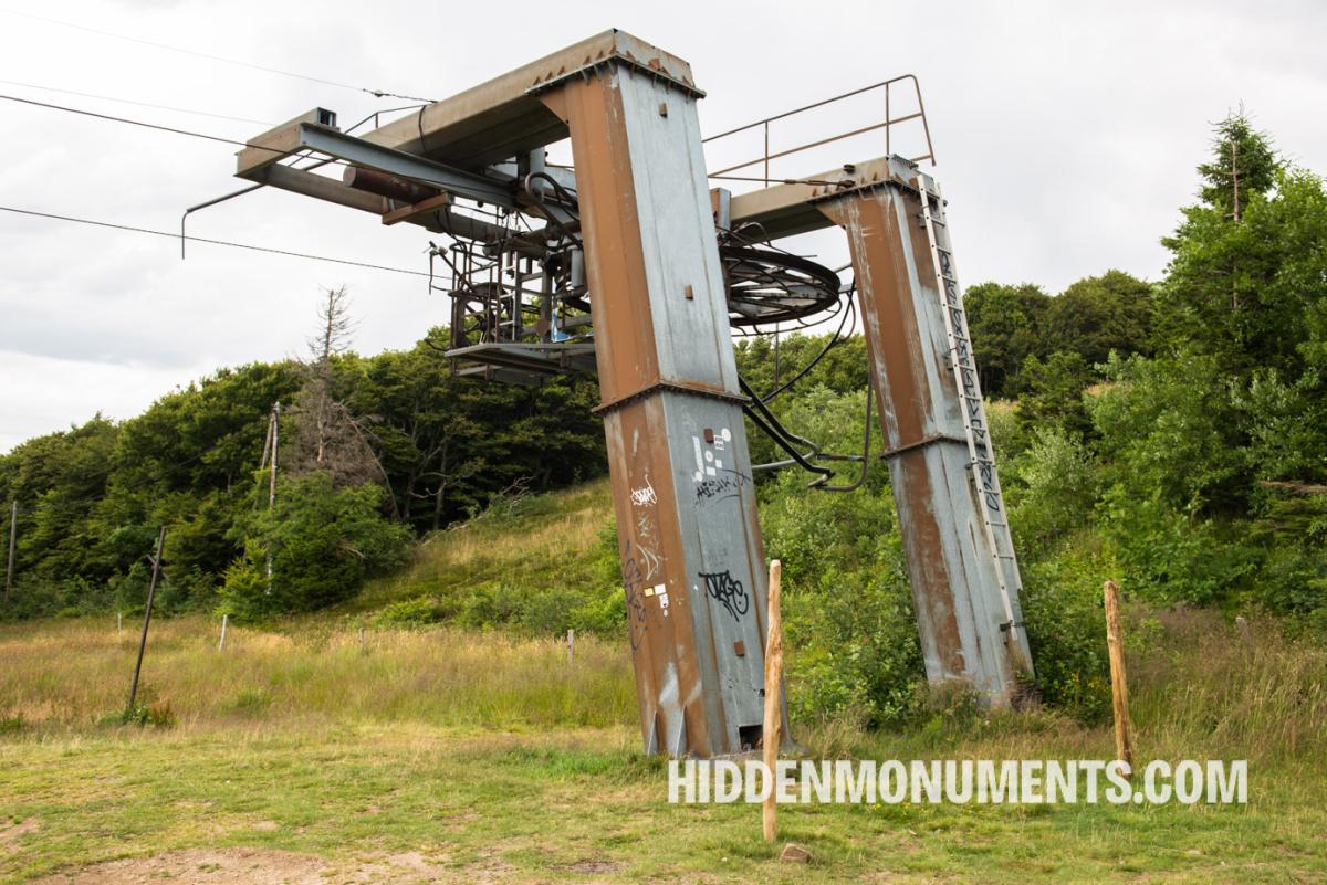 Abandoned ski lifts