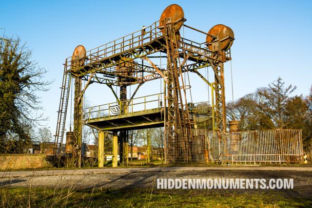 Steam train bridge in Moerbeke